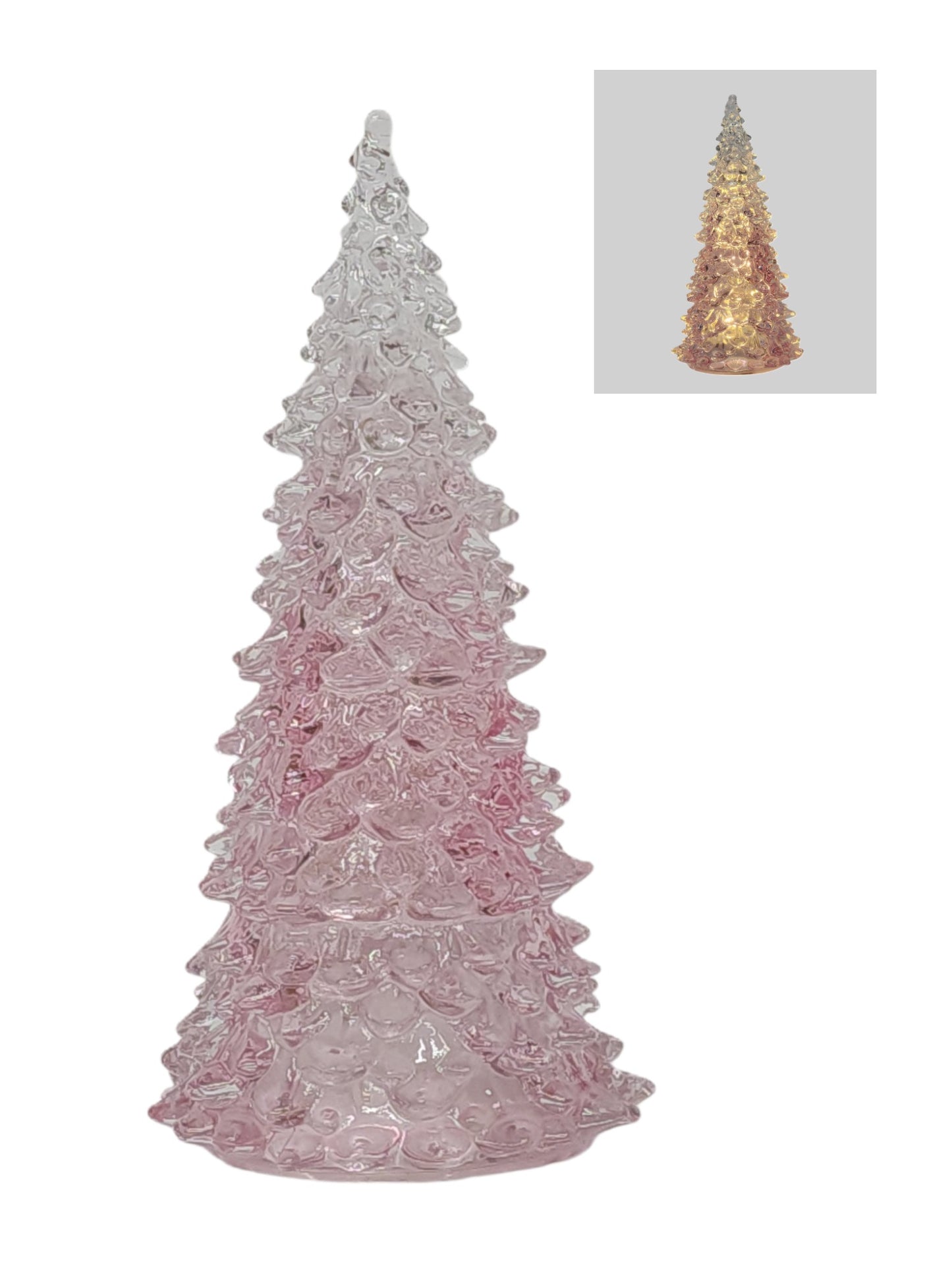 GC11108PK | GLASS CHRISTMAS TREE | PINK