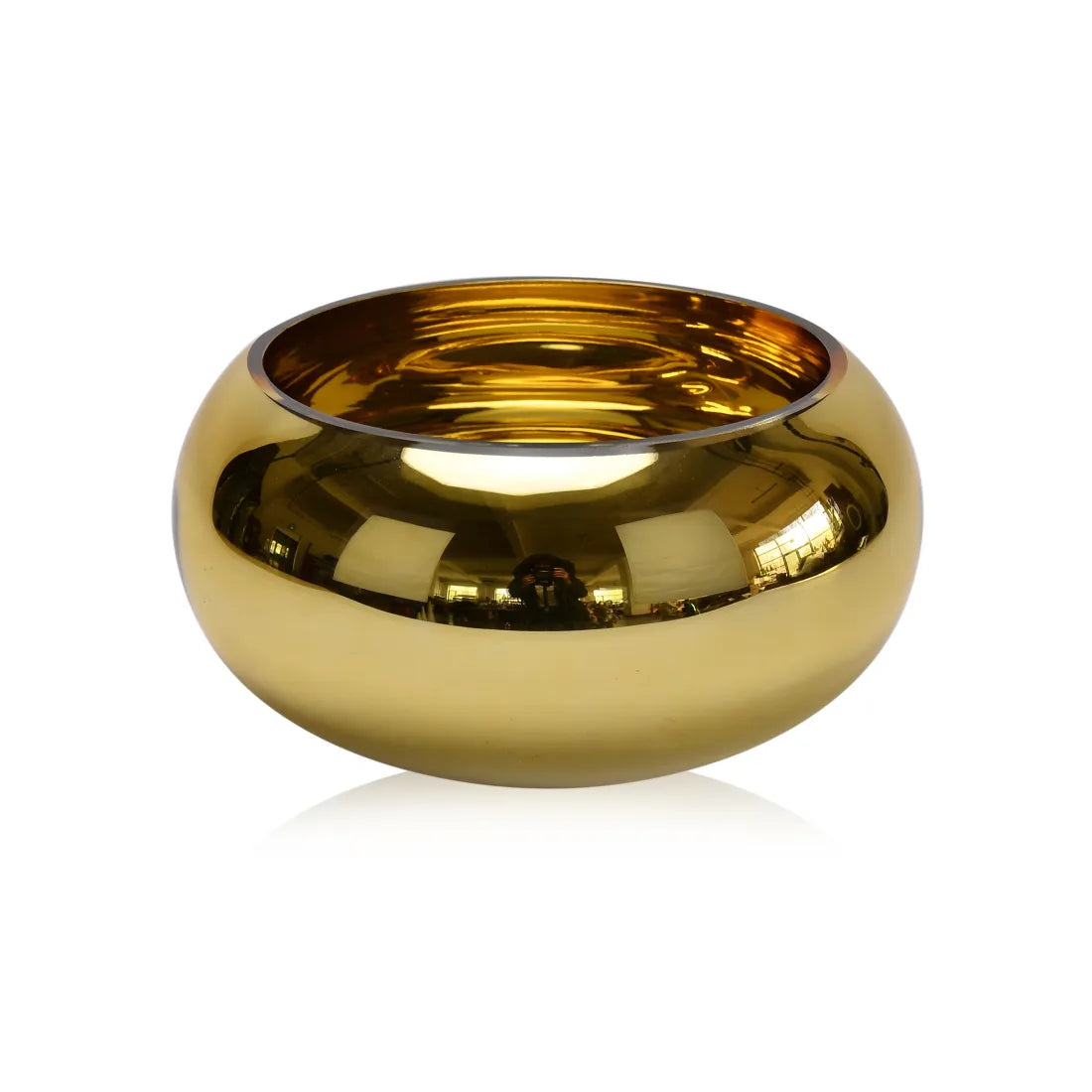 GC31087GD | 12"D | CHRISTMAS VASE | GOLD