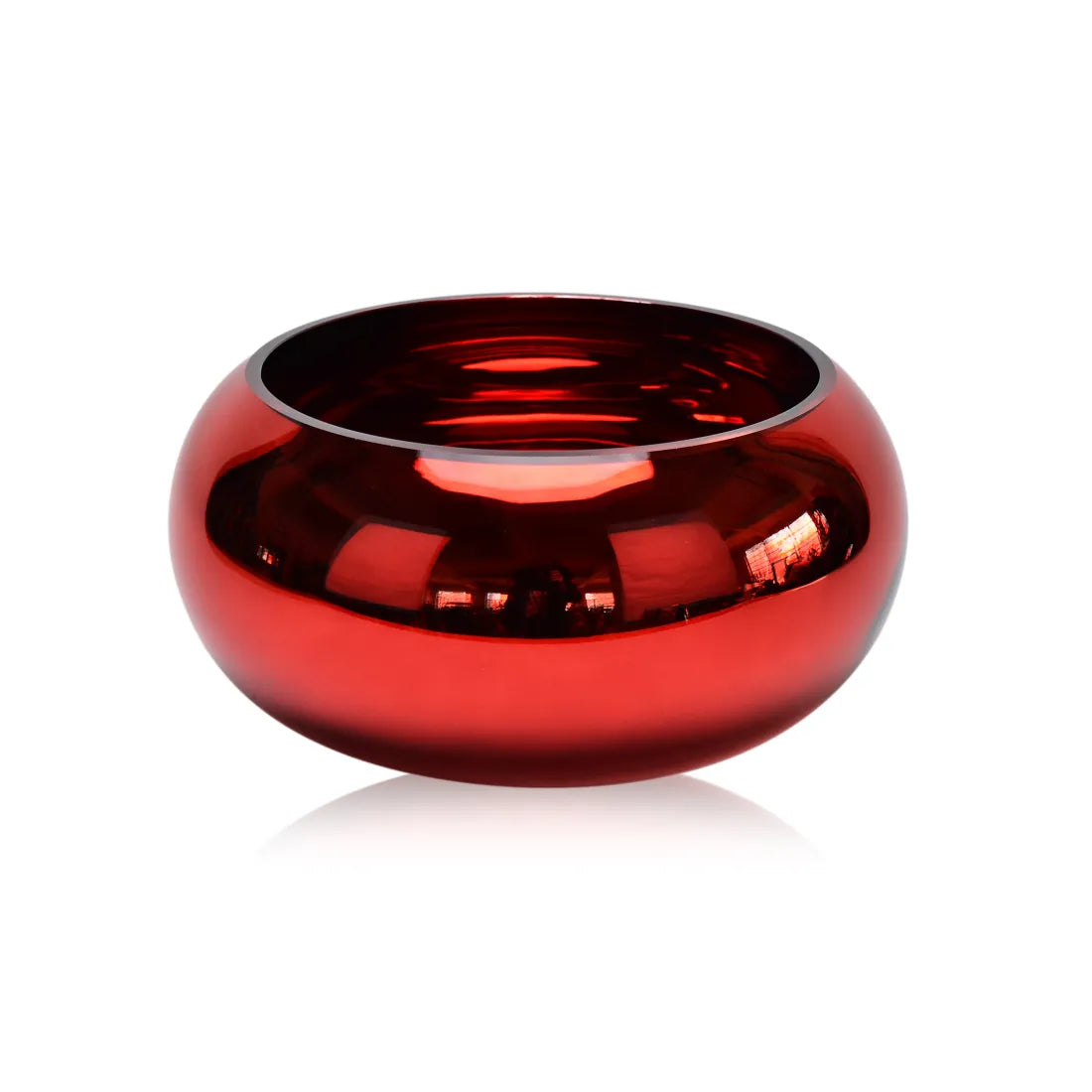 GC31087RD | 12"D | CHRISTMAS VASE | RED