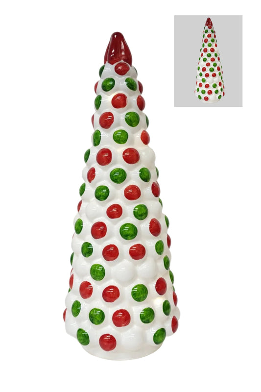 GC56148MT | CHRISTMAS TREE W/LED | WHITE/MULTI COLOR