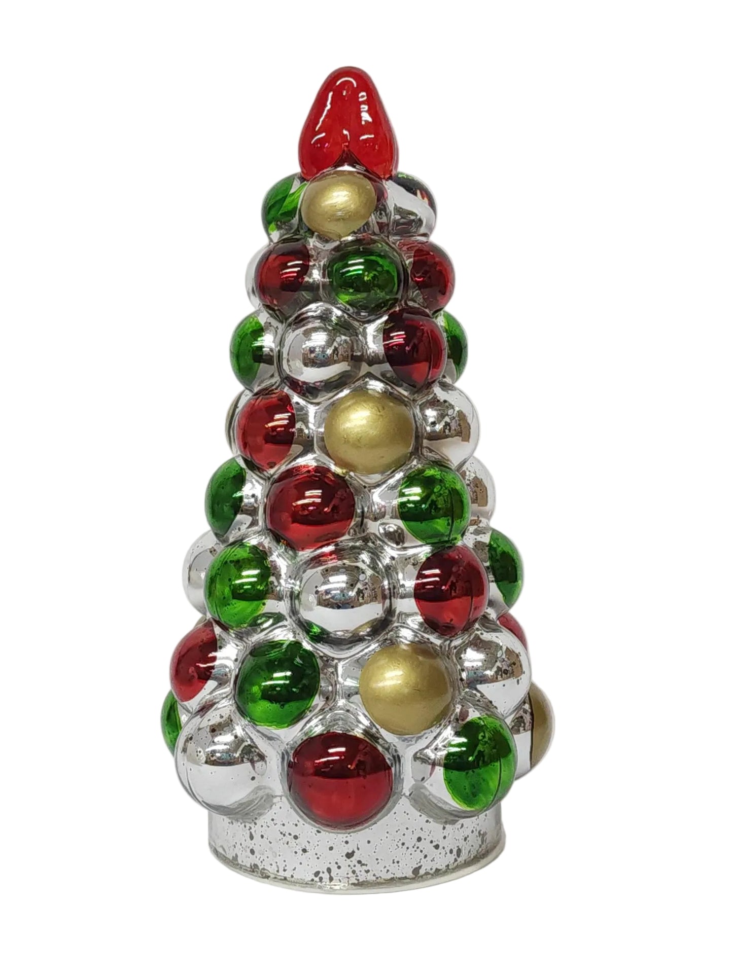 GC56155MT | CHRISTMAS TREE W/LED | SILVER/MULTI COLOR