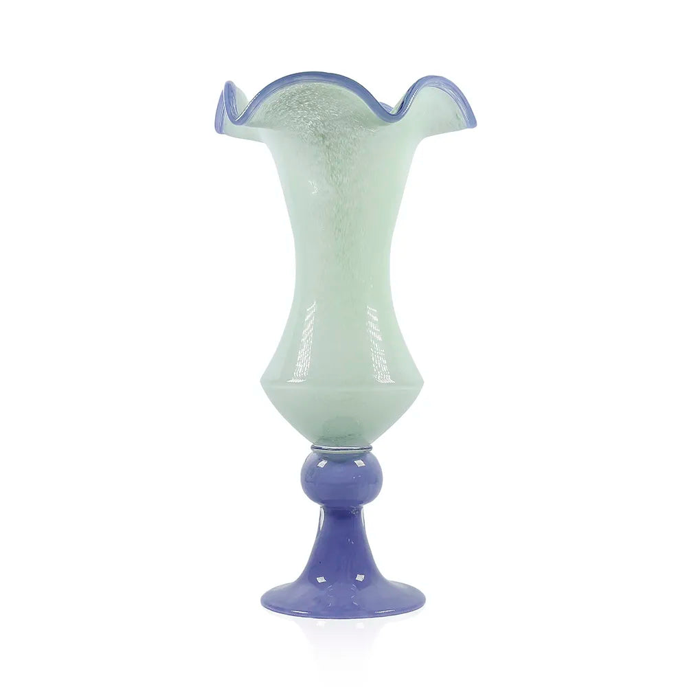 GE69002GR | 7.5"D x 16"H | GLASS VASE | GREEN