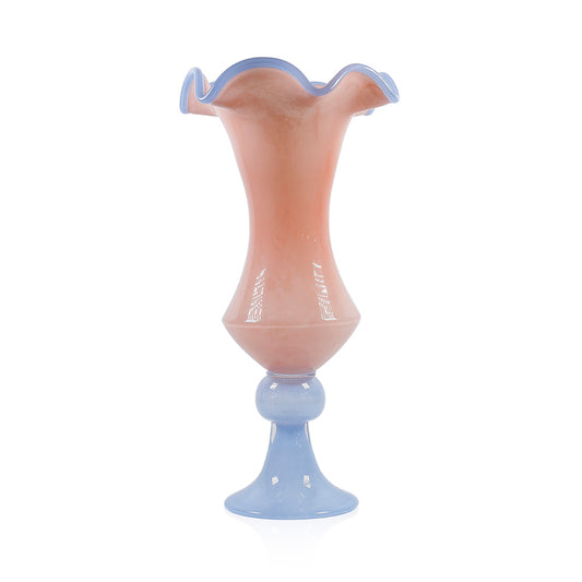 GE69002OR | 7.5"D x 16"H | GLASS VASE | ORANGE