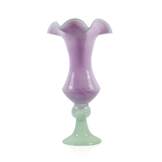 GE69002PR | 7.5"D x 16"H | GLASS VASE | PURPLE