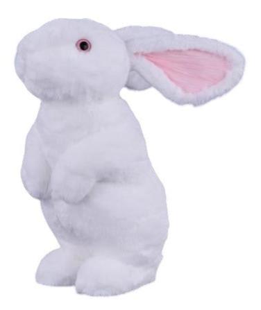 HE7272 | 10.25"Hx6.75"L | Standing Rabbit