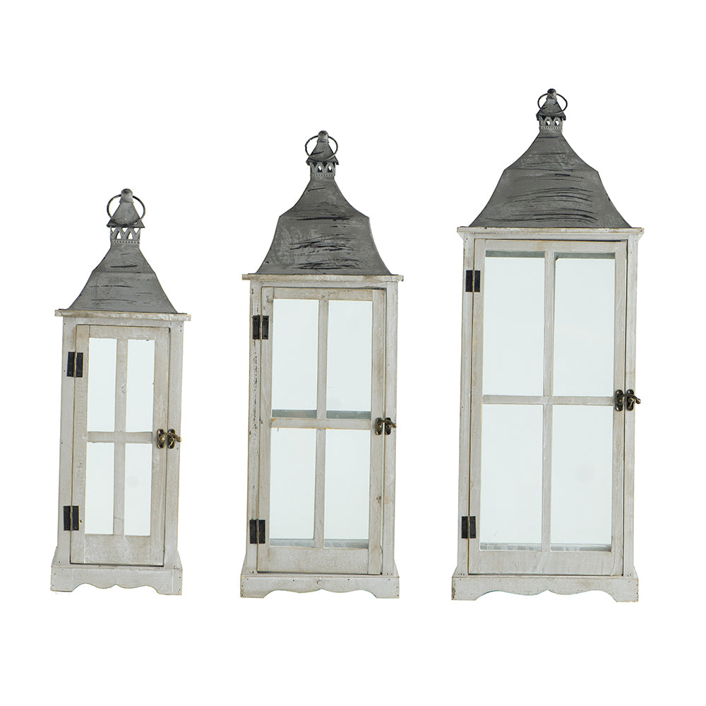 HP42236 | Window Scape Lanterns | Gray | 3Pcs/Set