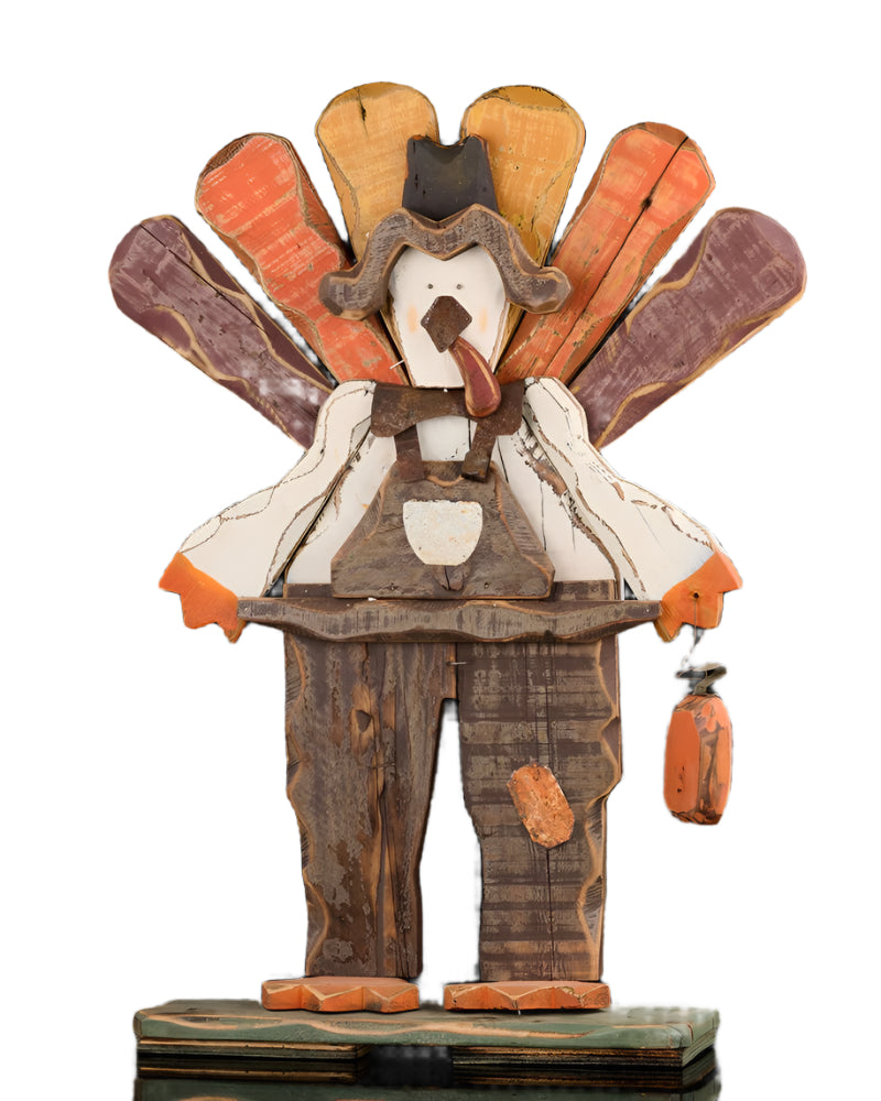 HT2018 | 31"H | Wood/Tin Turkey