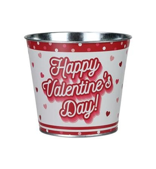 HV2184 | 5"Dia x 4.5"H | Valentine Pot Cover | 3 Assorted