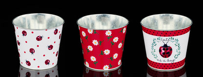 KE2242 Ladybug Tin Pot Cover 3A - A&B Wholesale Market Inc