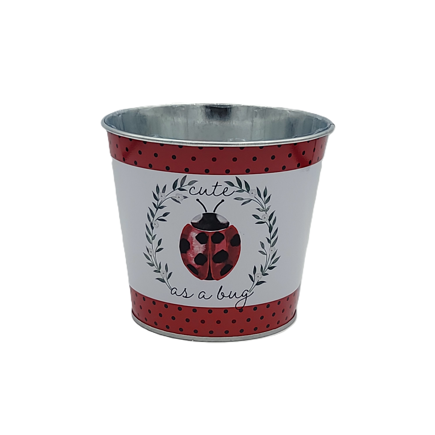 Ladybug Tin Pot Cover