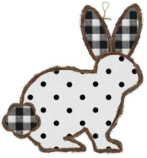 KG3072 Vine/Fabric Bunny Rabbit - A&B Wholesale Market Inc