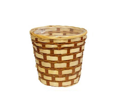 KP5078-    8" Bamboo/Fern Pot Cover