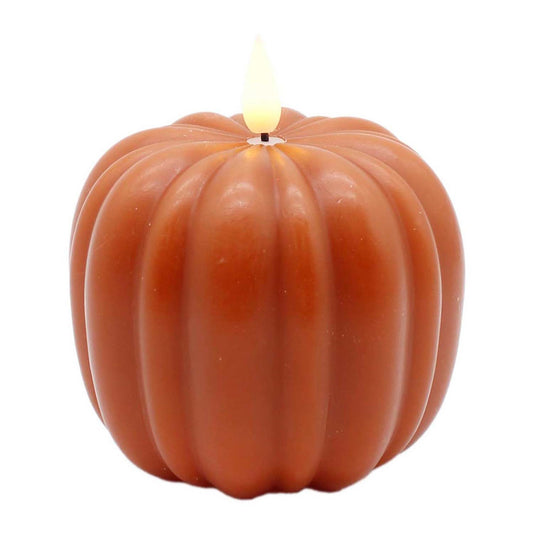 LFS58208T | 4" | SMALL LED PUMPKIN CANDLE | ORANGE