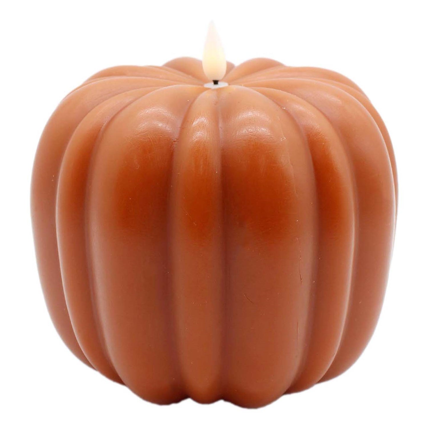 LFS58209T | 6" | LARGE LED PUMPKIN CANDLE | ORANGE
