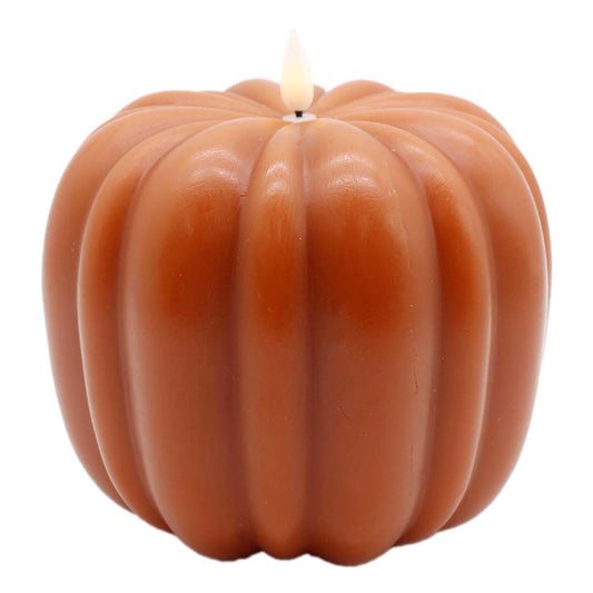 LFS58209T | 6" | LARGE LED PUMPKIN CANDLE | ORANGE