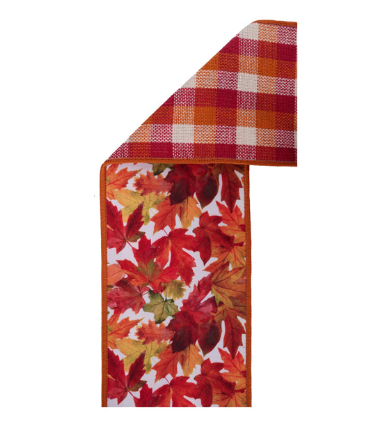 LX6008C2 | 4" | Fall Leaves/Check | 10yd