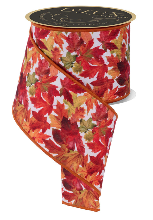 LX6008C2 | 4" | Fall Leaves/Check | 10yd