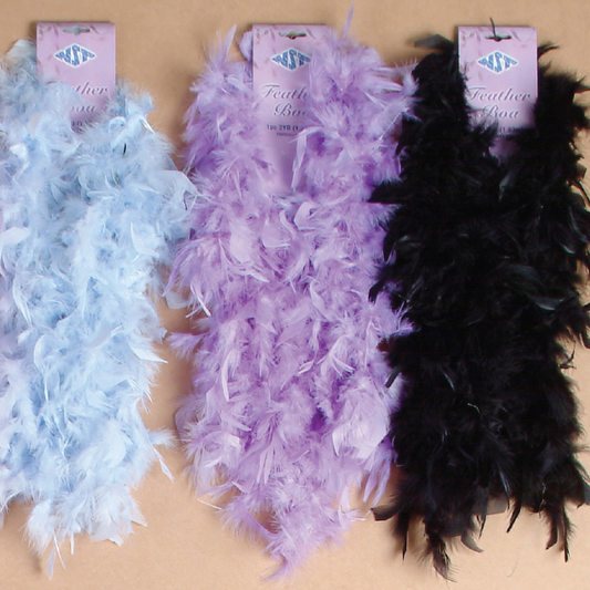 7144-BLACK | FEATHER BOA | BLACK | 2YDS