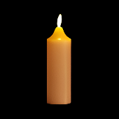 5978-Ivory Wax Flickering Candle - A&B Wholesale Market Inc