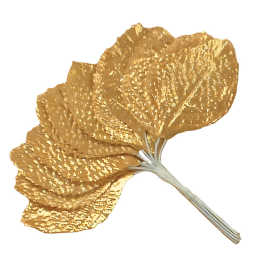 8552-GOLD | 2.75" | LEAVES | 12 PCS/BUNCH