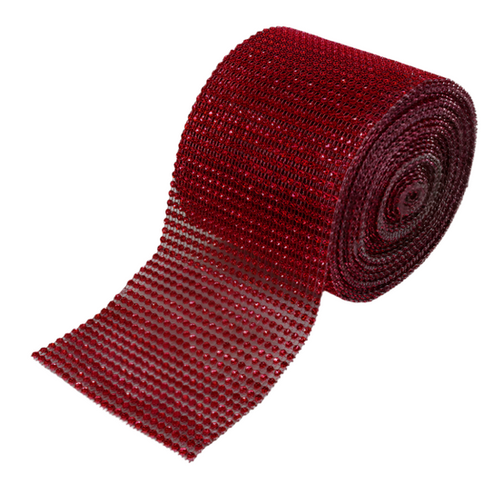 5920-RED  4.75"x10YD DIAMOND RIBBON