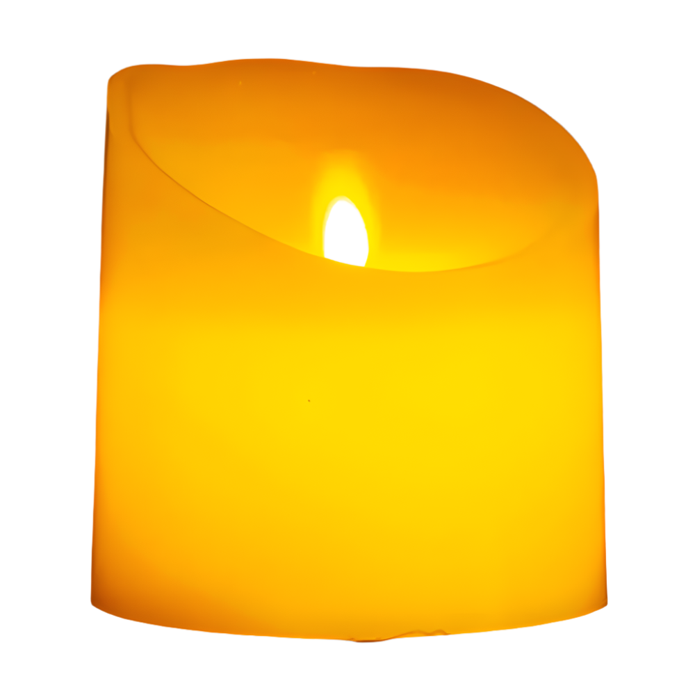 5965-Ivory 4"X4" Wax Swinging Candle