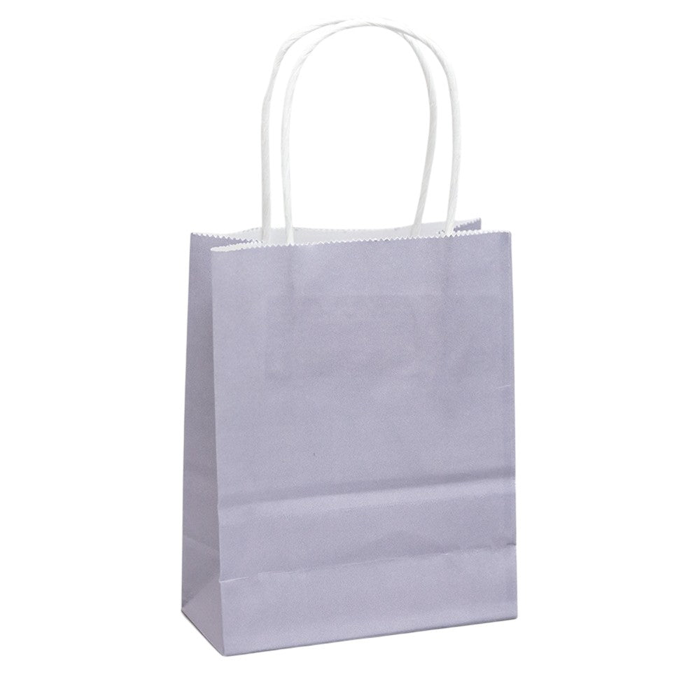 1260-SILVER Paper Treat Bags