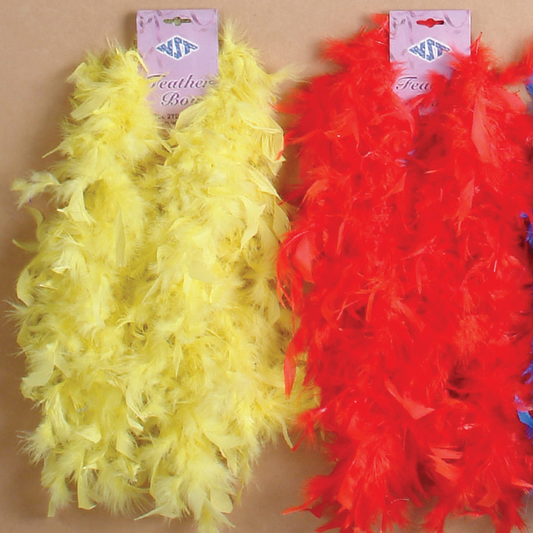 7144-RED | FEATHER BOA | RED | 2YDS