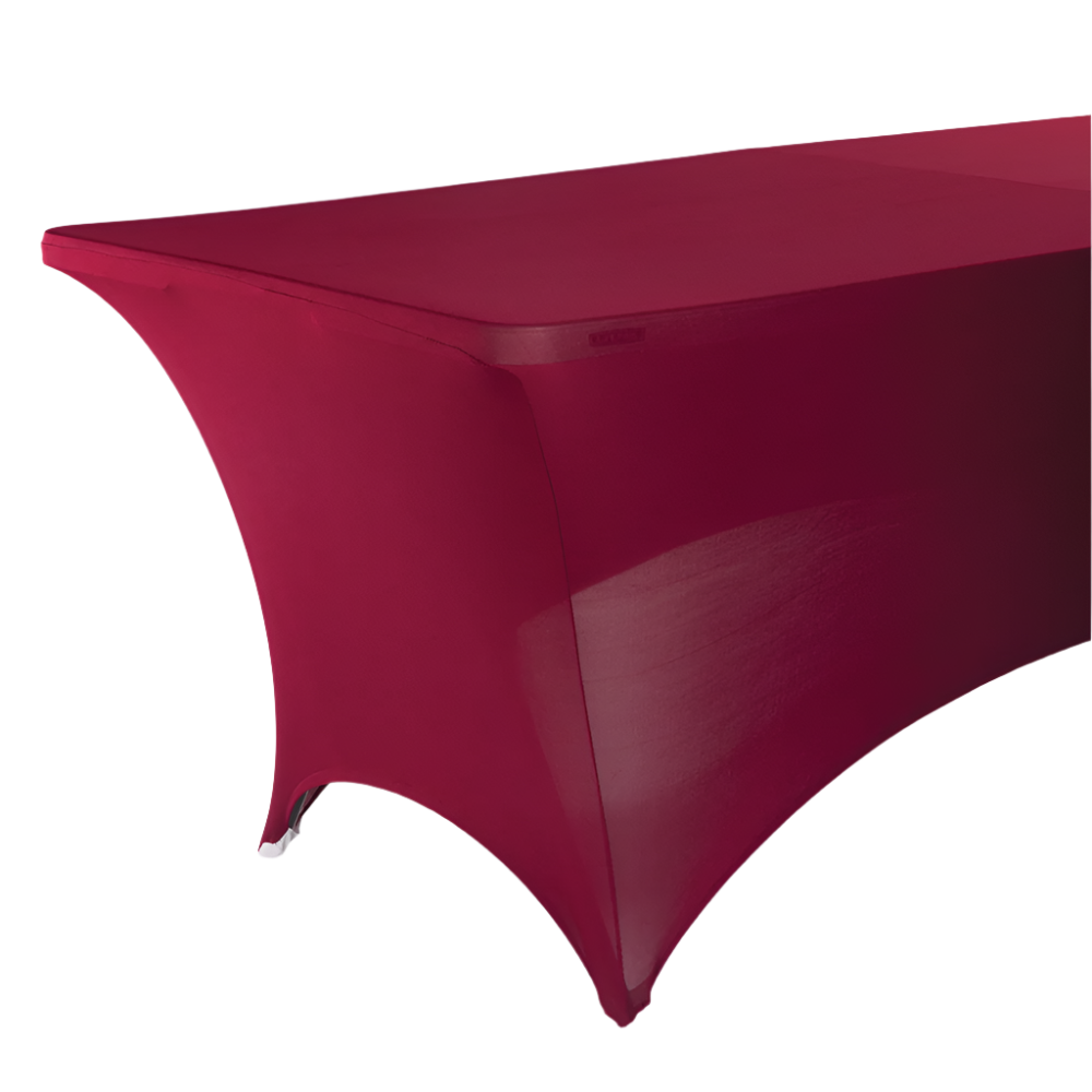 4208-BURGUNDY  6' Rectangular Table Cover