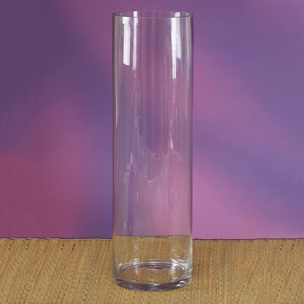 7307-CLEAR | 20"H x 6"D | CYLINDER GLASS VASE | 1PCS