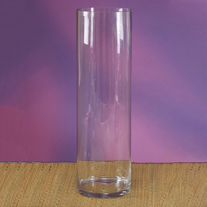 7307-CLEAR | 20"H x 6"D | CYLINDER GLASS VASE | 1PCS