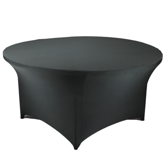 4223-Black 72'' Round Table Covr