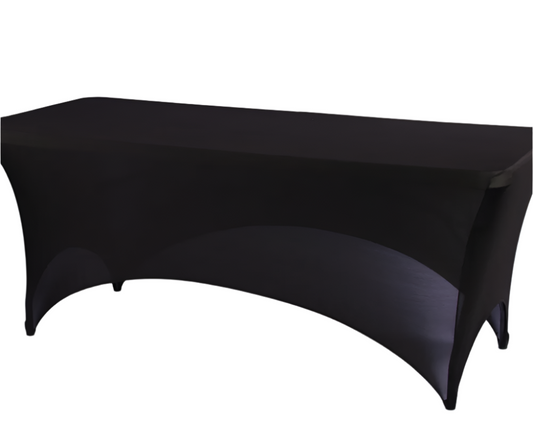 4209-BLACK 8' Rectangular Table Cover