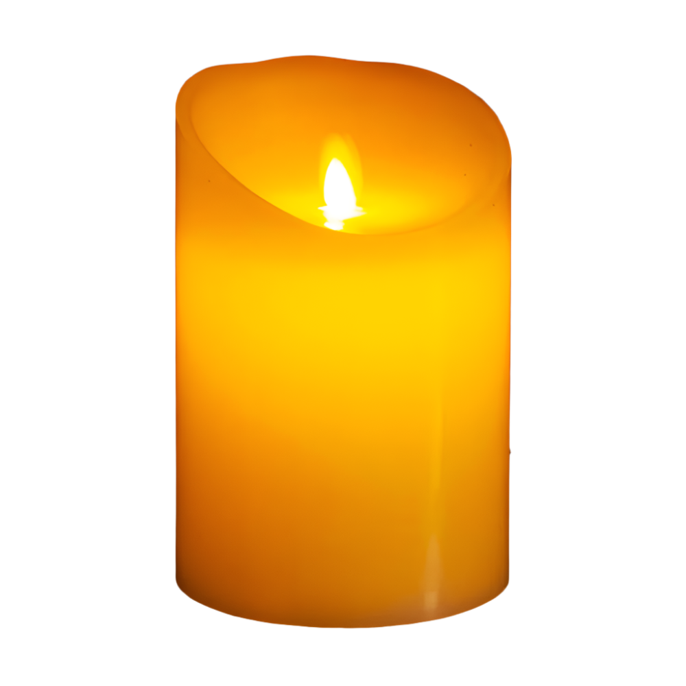 5966-Ivory 4"X6" Wax Swinging Candle