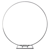 7892-Silver 84" Circle Stand - A&B Wholesale Market Inc