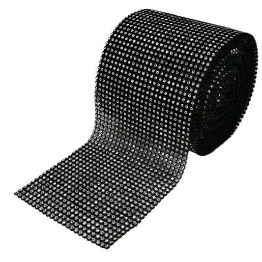 5920-BLACK  4.75"x10YD DIAMOND RIBBON