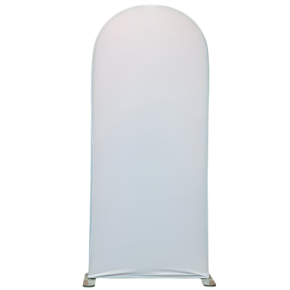 4206-WHITE  90"H x 36"W ARCH BACKDROP SPANDEX COVER, 1 PC/BAG