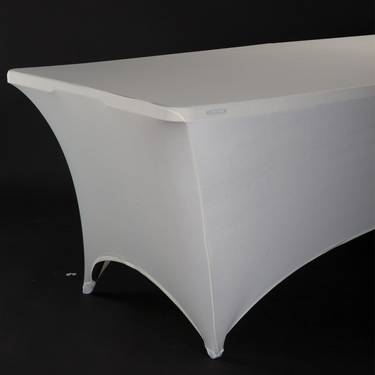 4208-Ivory 6' Rectangular Table Cover