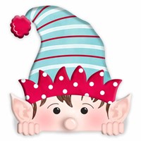 MD0744 Peeking Elf Sign - A&B Wholesale Market Inc