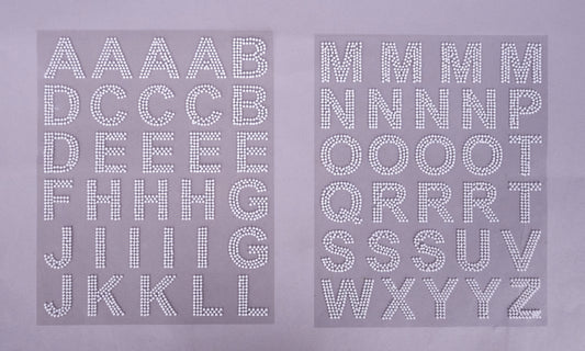 MD169327 | 1.75"H | Pearl Dot Letter Sheet | White