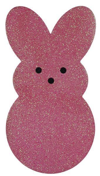 MS167422 20"Hx11"W GLITTERED EVA SUGAR BUNNY - A&B Wholesale Market Inc