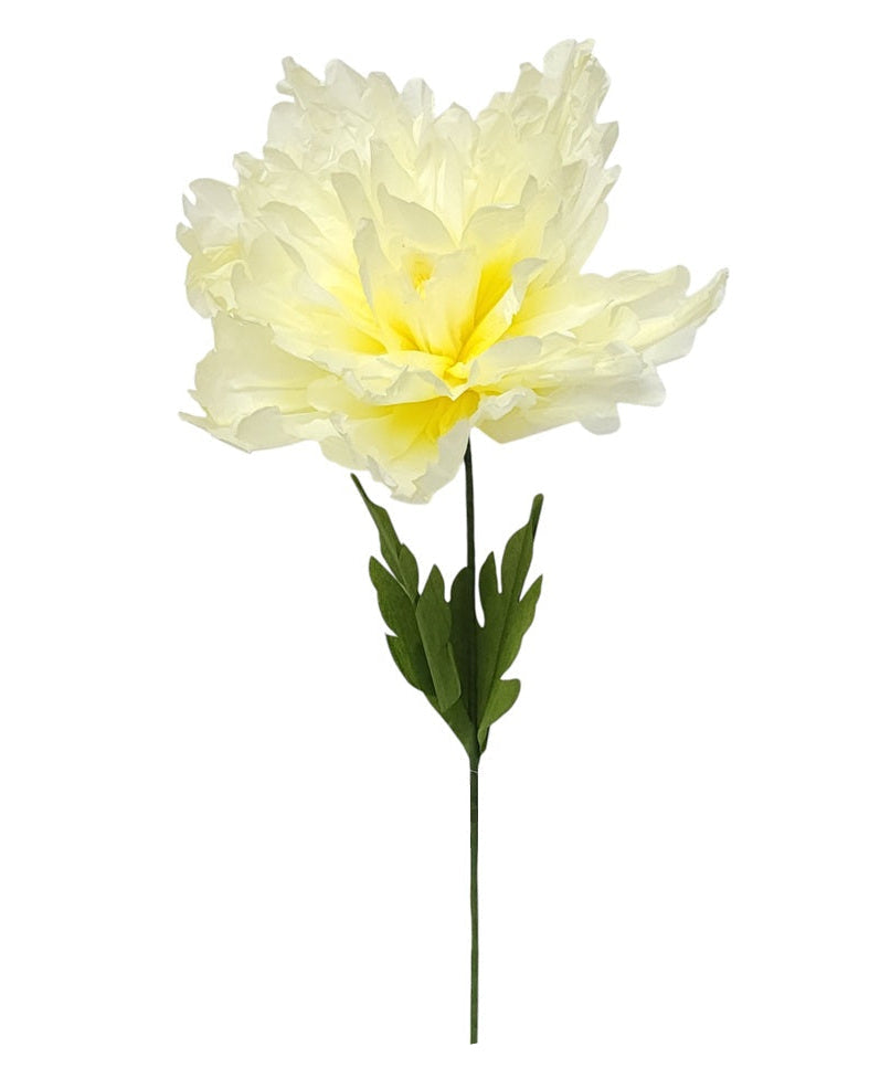 OE25003YE | LARGE PAPER FLOWER STEM | YELLOW