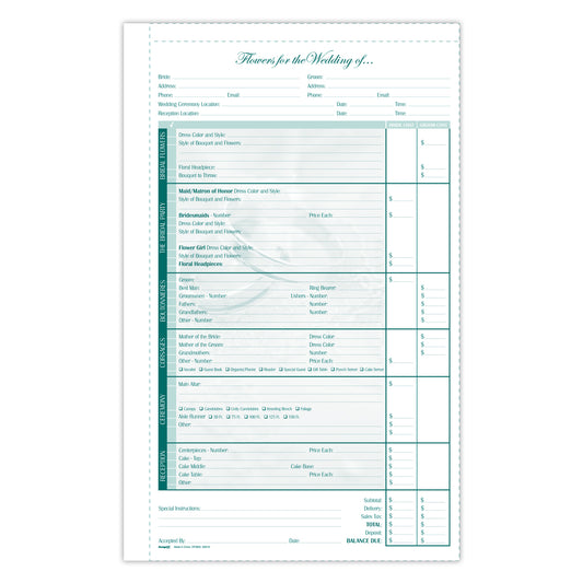 OF0604 | FORM | 2-Part Wedding Form | 25pcs/Pk