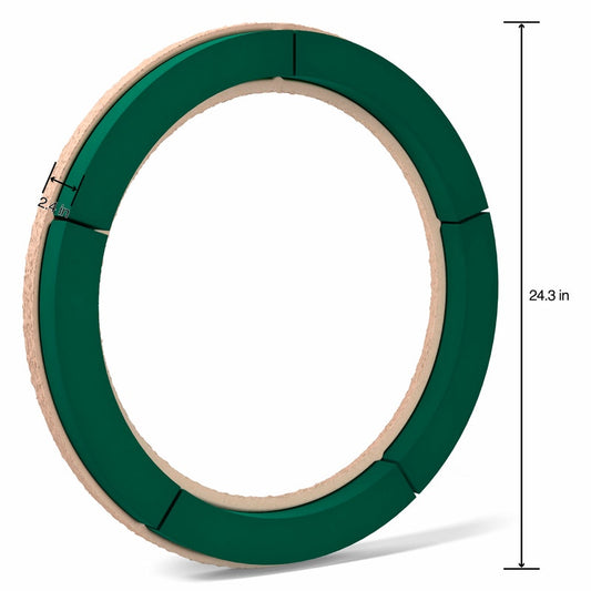 PMWFW24S1/4 | 24.3"x2.4" | WET FOAM PAPER MACHE WREATH | GREEN
