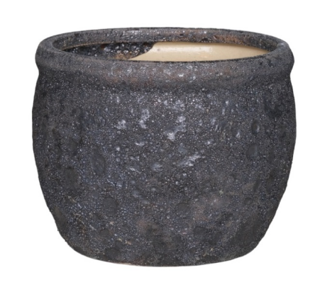9154AB | 6" | CACHE POT | ATLANTIC BLACK