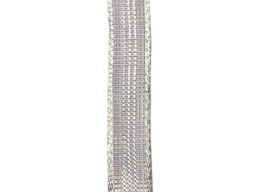 Q841103-01 | 5/8" | Metallic Strings | White Iridescent | 50yd