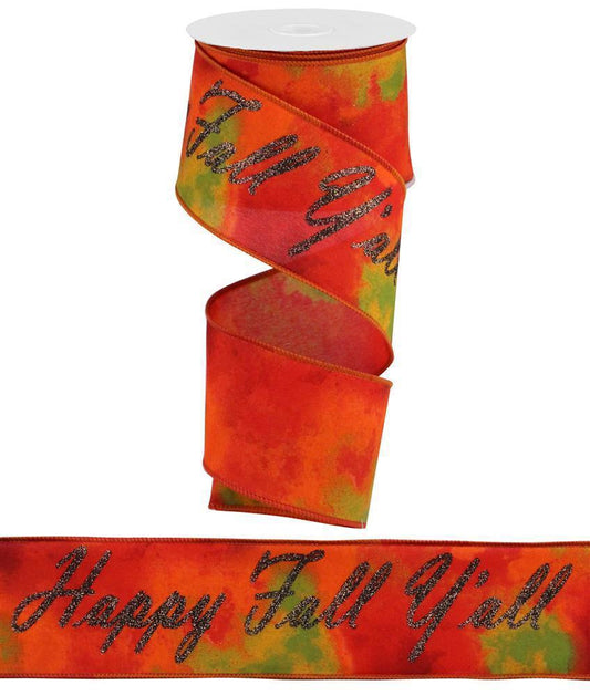 RGA1934J8 | 2.5" | Happy Fall/Watercolor | 9.9yd