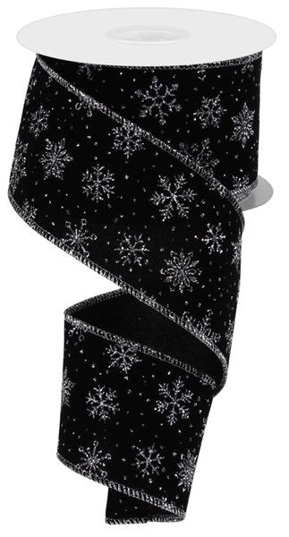 RGE113887 Glitter Snowflakes On Velvet - A&B Wholesale Market Inc