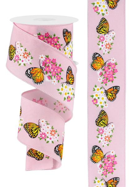 RGE175015  2.5" x 10yd Butterfly W/Flowers