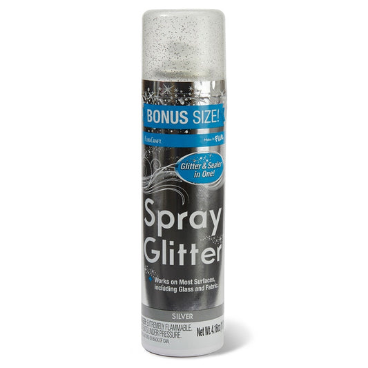 RS6352SILVER/4/3 | SPRAY GLITTER 4OZ | SILVER